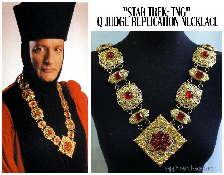 "St@r Trek: The Next Generation" Q Judge Replication Necklace