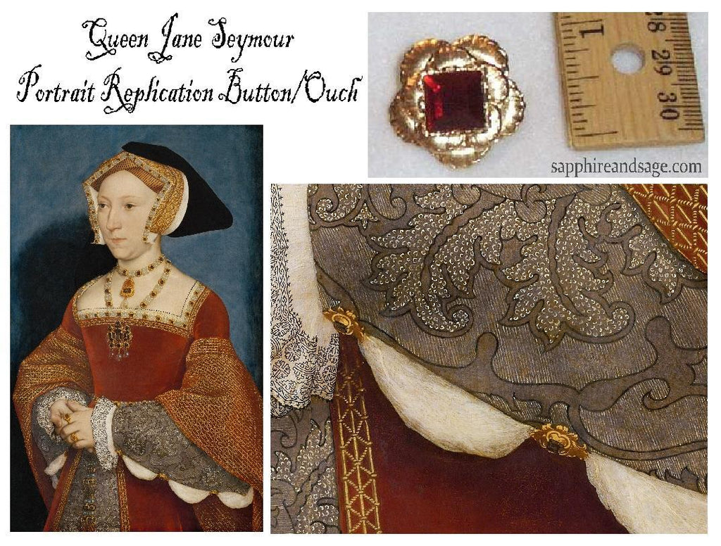 "Queen Jane Seymour" Floral Ouch Garment Embellishment