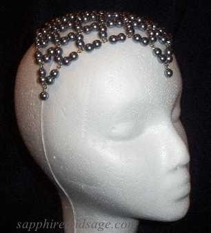 Reta Lattice Pearl Headpiece