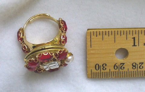 "Queen Elizabeth I" Museum Replication Locket Finger Ring