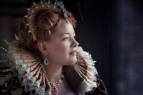 "Queen Jane Seymour" Renaissance Portrait Replication Necklace